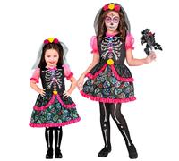 Widmann Dia De Los Muertos (Dress, Headpiece) (104 cm / 2-3 Years) Different Col
