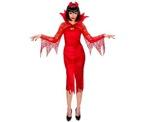 Widmann Diablesse (Dress, Horns) (M) Red