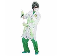 HALLOWEEN CARNEVALE COSTUME VESTITO DR TOXIC SCIENZIATO PAZZO UOMO TAGLIA M