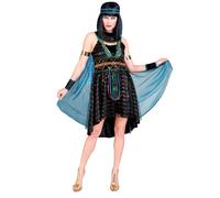 Widmann Egyptian Queen (Dress With Cape, Bracelets, Headband) (L) Black