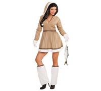 Widmann Eskimo (Hooded Dress And Boot Covers With Plush Trim) (L) White
