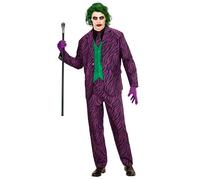 Widmann Evil Clown (Jacket With Vest, Pants, Tie) (M) Purple / Lila