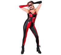 Widmann Evil Harlequin (Jumpsuit, Choker, Eyemask, Fingerless Gloves, Knife) (S)