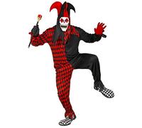 Widmann Evil Harlequin (Jumpsuit, Hooded Mask With Hat) (M) Different Colors