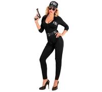 Widmann Fbi Agent (Overalls, Belt, Cap) (XS) Black