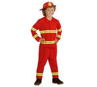 Widmann Feuerwehrmann (Coat, Pants) (140 cm / 8-10 Years) Black