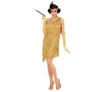 Widmann Flapper Red - (Dress, Headband With Feathers) (XL) Red