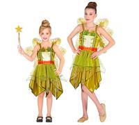 Widmann Forest Fairy (Dress, Wings) (104 cm / 2-3 Years) Green