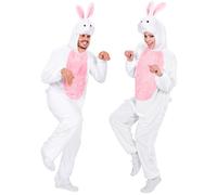 Widmann Funny Bunny (Hooded Jumpsuit With Mask) (M - h 165 cm) White