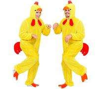 Widmann Funny Chick (Hooded Jumpsuit With Mask) (M - h 165 cm) Yellow