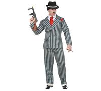 WIDMANN MILANO PARTY FASHION - Costume da gangster, giacca, pantaloni, completo, anni '20 e '30, boss mafioso