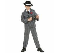 Widmann Gangster (Shirt With Tie, Jacket, Pants) (158 cm / 11-13 Years) Black