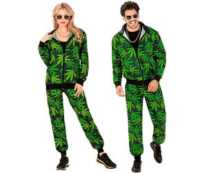 Widmann Ganja Party Fashion Tracksuit (Jacket, Pants) (L) Green