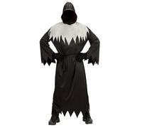 Widmann Ghoul (Hooded Robe With Invisible Face Mask, Belt) (S) Black