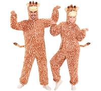 W WIDMANN MILANO Party Fashion - costume giraffa, tuta in peluche, costume da animale, costume da safari, costumi in maschera