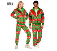 Widmann Green-Red Merry Christmas Party Fashion Tracksuit (Jacket, Pants) (M) Gr