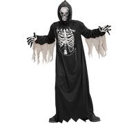 Costume Grim Reaper Tunica con catena cappuccio e maschera