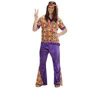 Widmann Hippie Dude Velvet (Shirt, Pants, Headband) (L) Different Colors