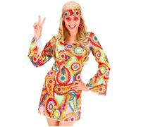 Widmann Hippie Girl (Dress, Headband) (L) Different Colors