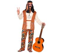 Widmann Hippie (Shirt With Vest, Pants, Belt, Headband) (S) Different Colors