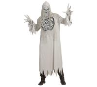Widmann Howling Ghost (Hooded Robe, Gloves, Mask) (S) Grey