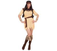 Widmann Indian (Dress, Belt, Headband) (L) Brown