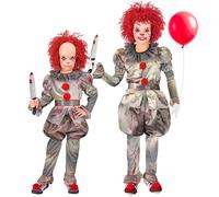 Widmann Killer Clown (Dress, Leggings, Belt, Shoe Covers) (158 cm / 11-13 Years)