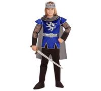 Widmann King Arthur (Coat, Pants, Boot Covers, Crown, Cape) (128 cm / 5-7 Years)