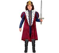 Widmann King (Jacket, Sleeveless Coat, Necklace, Crown) (140 cm / 8-10 Years) Di