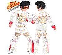 Widmann King Of Rock'N'Roll Fast Costume (Jacket, Pants) (116 cm / 4-5 Years) Wh