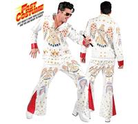 Widmann King Of Rock'N'Roll Fast Costume (Jacket, Pants) (S) White