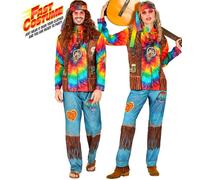 W WIDMANN MILANO Party Fashion - Costume King of Rock'N'Roll, top e pantaloni, outfit anni '50 per carnevale e spettacoli