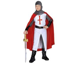 Widmann Knight (Tunic With Armour & Cape, Belt, Helmet) (158 cm / 11-13 Years) D