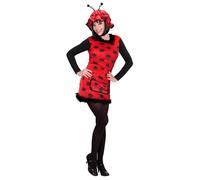 Widmann Ladybug (Dress, Hat) (S) Red
