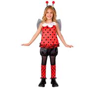 Widmann Ladybug (Top, Shorts, Leg Warmers, Wings, Antennas) (116 cm / 4-5 Years)