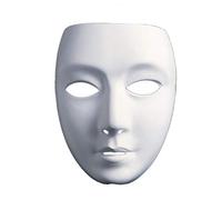 Widmann MA0110 - Maschera Bianca Verniciabile, 1 unit