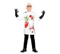 Widmann Mad Scientist (Lab Coat, Gloves) (140 cm / 8-10 Years) Different Colors