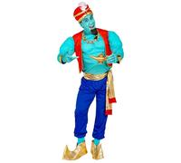 Widmann Magic Genie (Muscle Shirt, Vest, Pants, Sash, Shoe Covers, Turban) (S) D