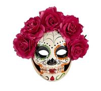 Widmann - Maschera Dia de Los Muertos, Rose per Adulti, Taglia unica, VD-WDM04785