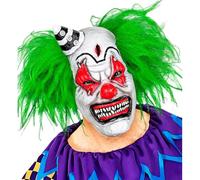 MASCHERA CLOWN KILLER CAPELLI VERDI