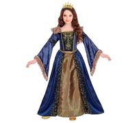 Widmann Medieval Queen (Dress With Crinoline Underskirt, Crown) (116 cm / 4-5 Ye