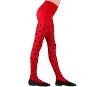 W WIDMANN MILANO Party Fashion - Collant per bambini, 70 DEN, accessori per costumi da strega, coccinella, ape, elfo e molto altro
