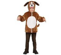 WIDMANN MILANO PARTY FASHION - Costume da cane di peluche per bambini, giacca con cappuccio, costume da animale, carnevale