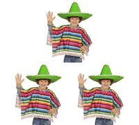 WIDMANN MILANO PARTY FASHION - Costume da messicano per bambini, poncho, carnevale, festa a tema