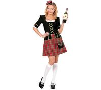 W WIDMANN MILANO Party Fashion - Costume da scozzese, vestito, borsa, mini cappello, festa a tema, carnevale