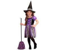 WIDMANN MILANO PARTY FASHION - Costume da strega per bambini, vestito, cappello, mago, fiaba, Halloween