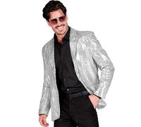 WIDMANN MILANO PARTY FASHION - Giacca Party Fashion con paillettes per uomo, Disco Fever, giacca da abito, Schlagermove