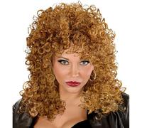 WIDMANN MILANO PARTY FASHION - Parrucca Eleonore, parrucca riccia, capelli sintetici, rock star, anni '80