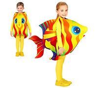 W WIDMANN MILANO Party Fashion - costume da bambino pesce tropicale, tuta, pesce pagliaccio, mondo sottomarino