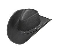 WIDMANN MILANO PARTY FASHION W 2485T - Cappello a cilindro, nero, in raso, 18° e 19° secolo, Charleston, flapper, gangster, festa a tema, carnevale